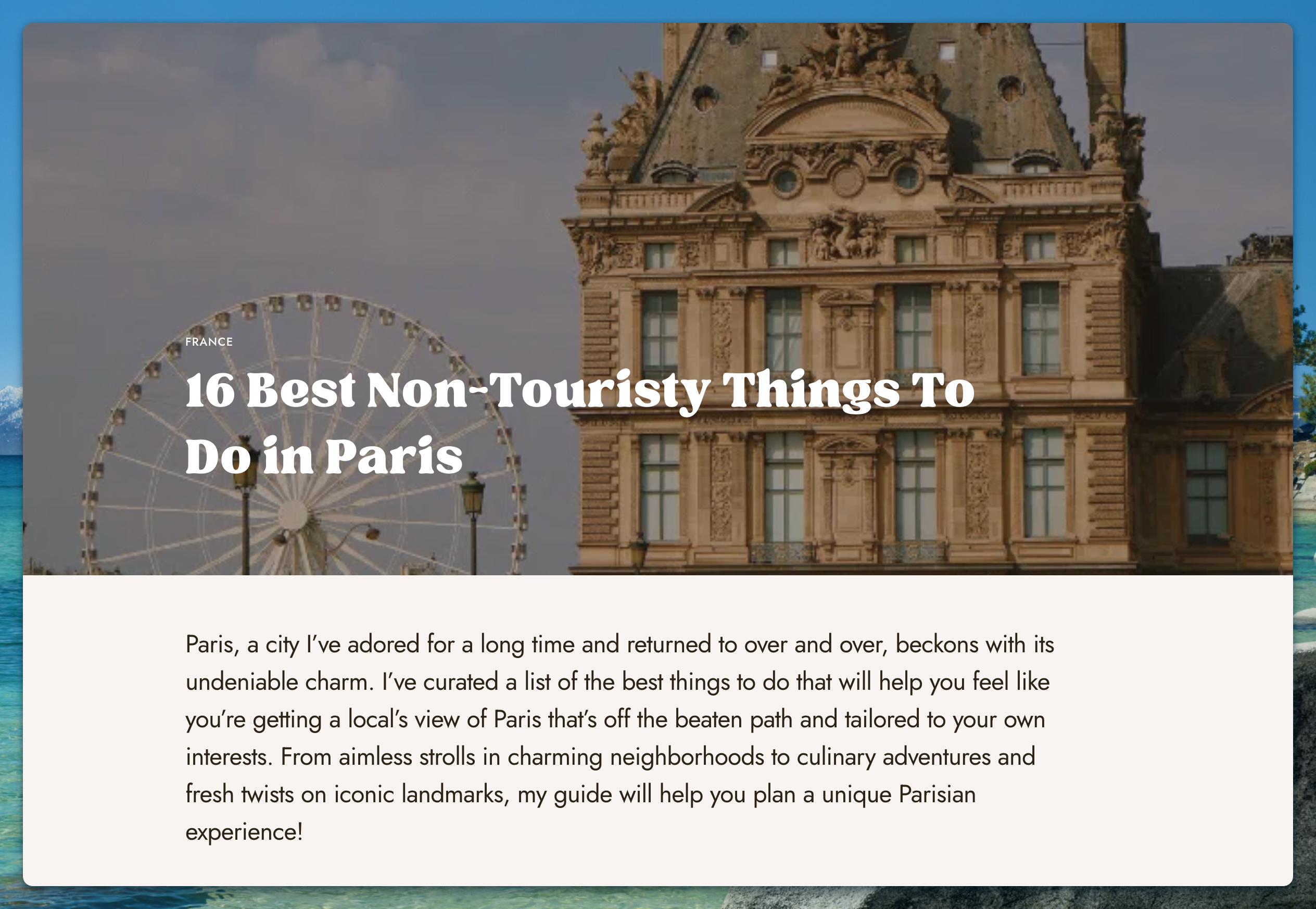 Preparing for a trip with URL Download