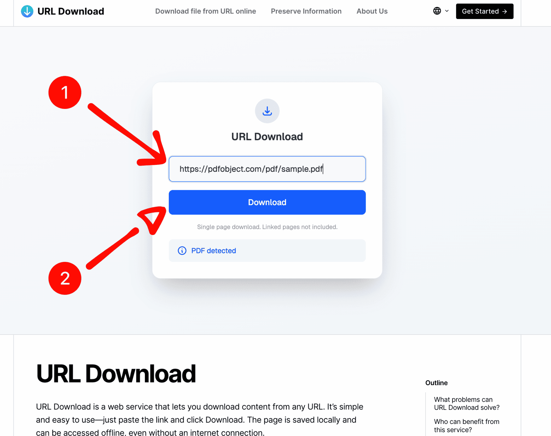 Скачать файл по ссылке